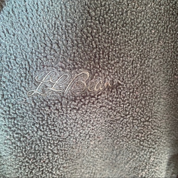LL Bean Forest Green Fleece Zip-Up - Picture 3 of 9